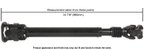 Cardone 65-9539 Drive Shaft - Front - view 1