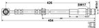 ATE 331313 Brake Hydraulic Hose - Front - view 1