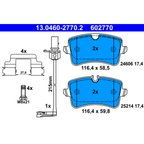 ATE 602770 Disc Brake Pad Set - Rear - view 4