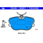 ATE 602811 Disc Brake Pad Set - Front - view 3