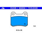 ATE 604034 Disc Brake Pad Set - Rear - view 3