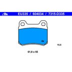ATE 604034 Disc Brake Pad Set - Rear - view 4
