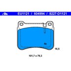 ATE 604994 Disc Brake Pad Set - Front - view 3