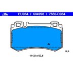 ATE 604998 Disc Brake Pad Set - Rear - view 1