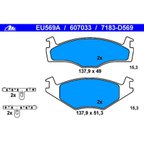 ATE 607033 Disc Brake Pad Set - Front - view 1