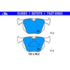 ATE 607079 Disc Brake Pad Set - Rear - view 1