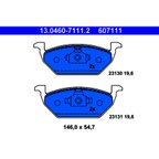 ATE 607111 Disc Brake Pad Set - Front - view 1