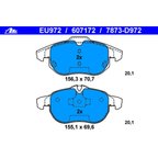 ATE 607172 Disc Brake Pad Set - Front - view 4