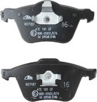 ATE 607187 Disc Brake Pad Set - Front - view 2