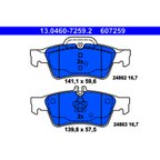 ATE 607259 Disc Brake Pad Set - Rear - view 1