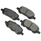 Akebono ACT1402 Disc Brake Pad Set - Rear - view 1