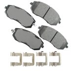 Akebono ACT1539 Disc Brake Pad Set - Front - view 1