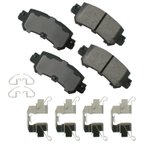 Akebono ACT1624 Disc Brake Pad Set - Rear - view 1