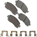 Akebono ACT2045 Disc Brake Pad Set - Front - view 1