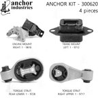 Anchor 300620 Engine Mount Kit - view 1