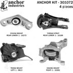 Anchor 301072 Engine Mount Kit - view 4