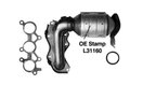 AP Exhaust 641295 Catalytic Converter with Integrated Exhaust Manifold - Front, Front Left or Left - view 1