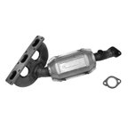 KHZV 770376 Catalytic Converter with Integrated Exhaust Manifold - Rear - view 1