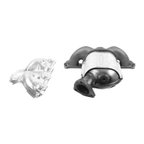 AP Exhaust 770445 Catalytic Converter with Integrated Exhaust Manifold - Front - view 4
