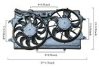 APDI 6018131 Dual Radiator and Condenser Fan Assembly - view 4