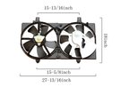 APDI 6029127 Dual Radiator and Condenser Fan Assembly - view 3