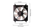 APDI 6034111 A/C Condenser Fan Assembly - view 3