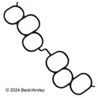 Beck Arnley 037-4882 Fuel Injection Plenum Gasket - view 1