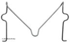 Beck Arnley 084-0876 Disc Brake Hardware Kit - Front - view 3