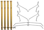 Beck Arnley 084-1718 Disc Brake Hardware Kit - Front - view 1