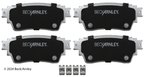 Beck Arnley 085-2158 Disc Brake Pad Set - Rear - view 3