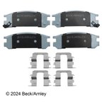 Beck Arnley 085-6378 Disc Brake Pad Set - Rear - view 3