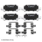 Beck Arnley 085-6573 Disc Brake Pad Set - Rear - view 3