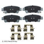 Beck Arnley 085-6700 Disc Brake Pad Set - Rear - view 3