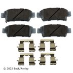 Beck Arnley 085-6700 Disc Brake Pad Set - Rear - view 1