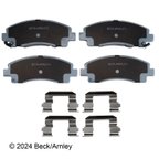 Beck Arnley 085-6722 Disc Brake Pad Set - Front - view 3