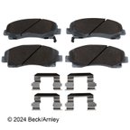Beck Arnley 085-6722 Disc Brake Pad Set - Front - view 1