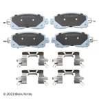 Beck Arnley 085-6961 Disc Brake Pad Set - Front - view 3