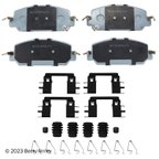 Beck Arnley 085-7076A Disc Brake Pad Set - Front - view 3