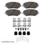 Beck Arnley 085-7093 Disc Brake Pad Set - Front - view 1