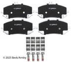 Beck Arnley 085-7160 Disc Brake Pad Set - Front - view 3