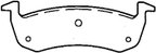 Bendix Friction MKD1279FM Disc Brake Pad Set - Rear - view 2