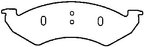 Bendix Friction MKD820FM Disc Brake Pad Set - Front - view 2