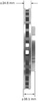 Bendix Friction PRT1379 Disc Brake Rotor - Front - view 2