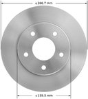 Bendix Friction PRT1400 Disc Brake Rotor - Front - view 1
