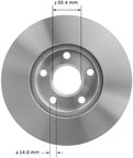 Bendix Friction PRT1530 Disc Brake Rotor - Front - view 3