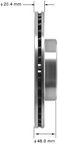 Bendix Friction PRT1530 Disc Brake Rotor - Front - view 2