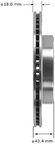Bendix Friction PRT1604 Disc Brake Rotor - Front - view 2