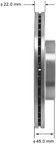 Bendix Friction PRT1635 Disc Brake Rotor - Front - view 2