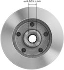 Bendix Friction PRT1907 Disc Brake Rotor and Hub Assembly - Front - view 3