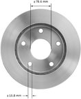 Bendix Friction PRT1940 Disc Brake Rotor - Front - view 3